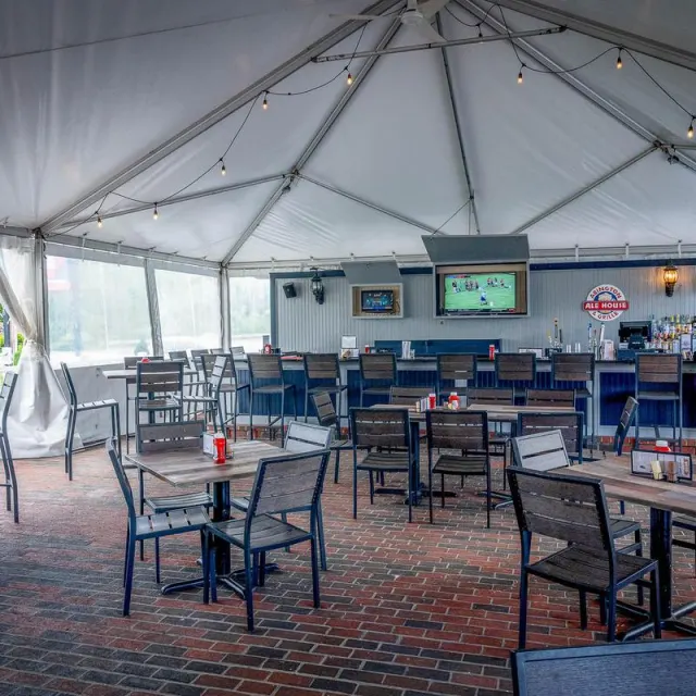 Tented patio